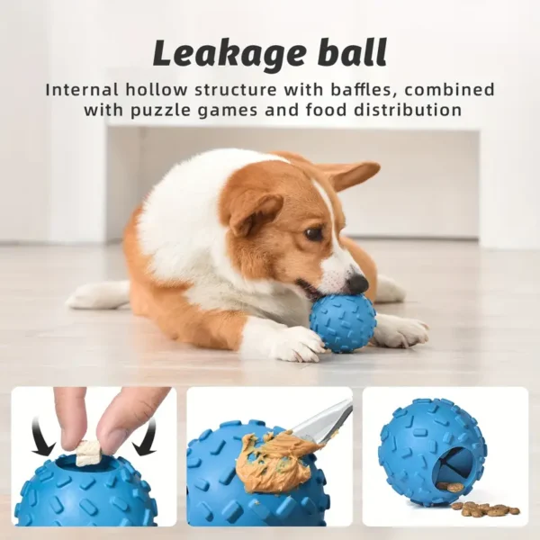 Natural rubber dog ball - bounce & bite