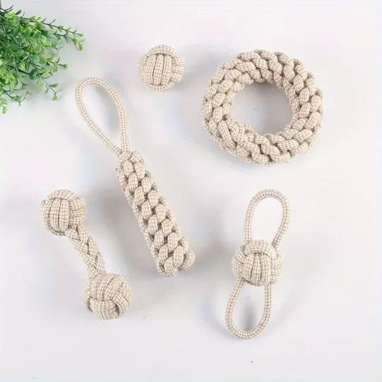 Knot Your Average Toy! Natural cotton rope chew for healthy teeth